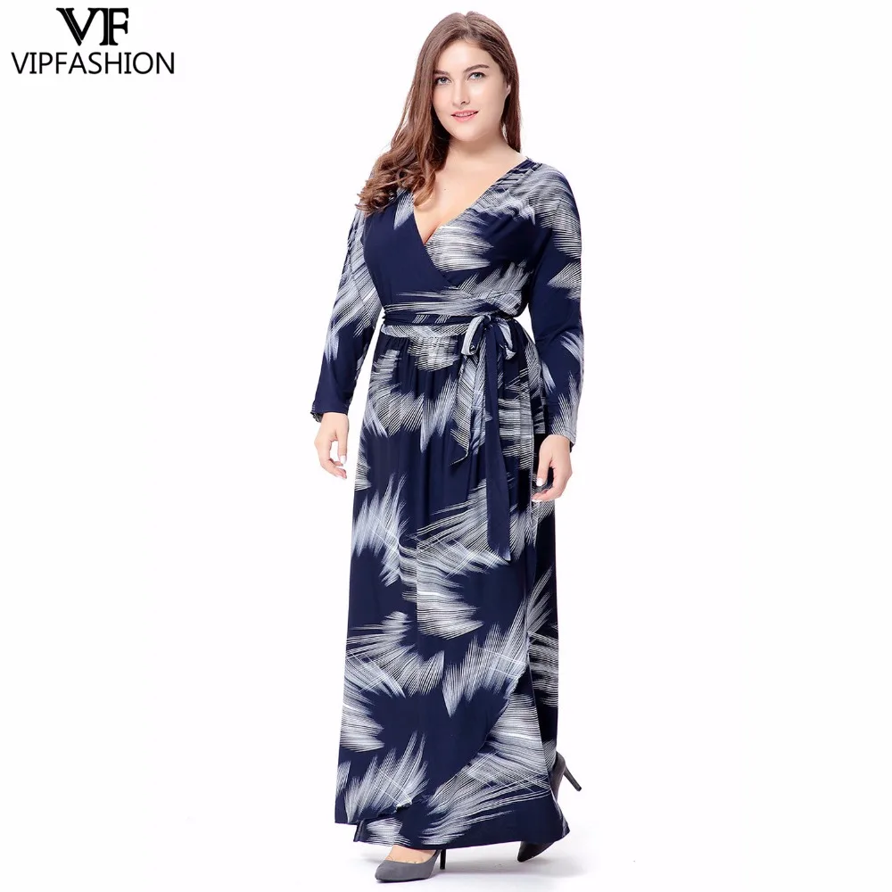 Женское Повседневное платье с принтом VIP FASHION летнее до щиколотки глубоким v