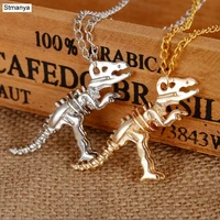 hot women fashion cute retro pendant necklace retro metal dinosaur skeleton best gift jewelry n1046