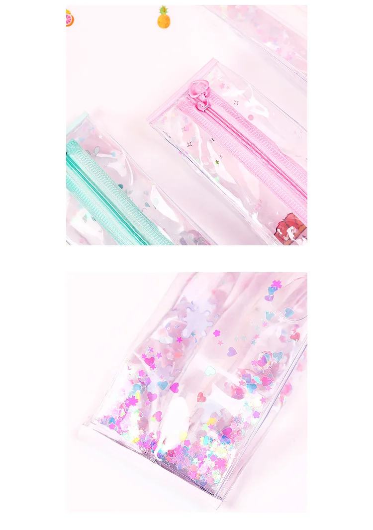 Cute student pencil bag creative oil sand milk box three-dimensional shape small fairy pencil bag stationery
