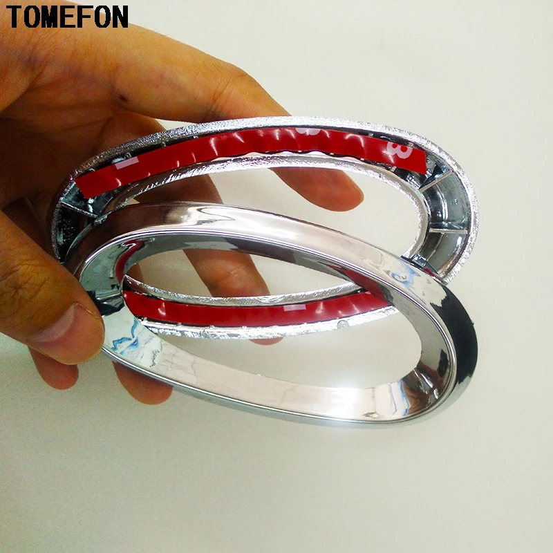 TOMEFON 2 шт. для Nissan X Trail T31 дверные фары боковая лампа обшивка рама ABS Chrome XTrail