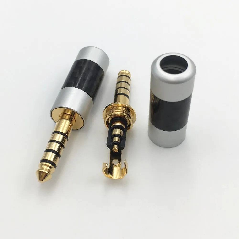 4 шт. Новинка HiFi мм наушники из углеродного волокна 5 полюсный штырьковый разъем