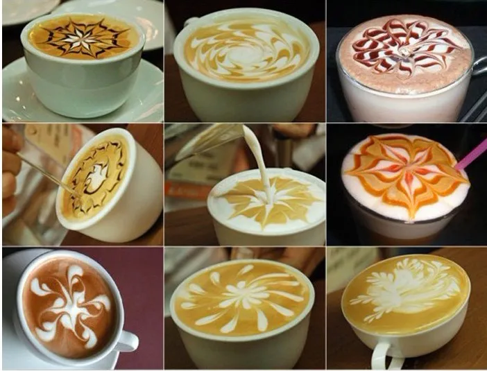 Coffee Latte Cappuccino Flower Pin DIY Garland Needle Stainless Steel Carved Stick Art Pen tools | Дом и сад