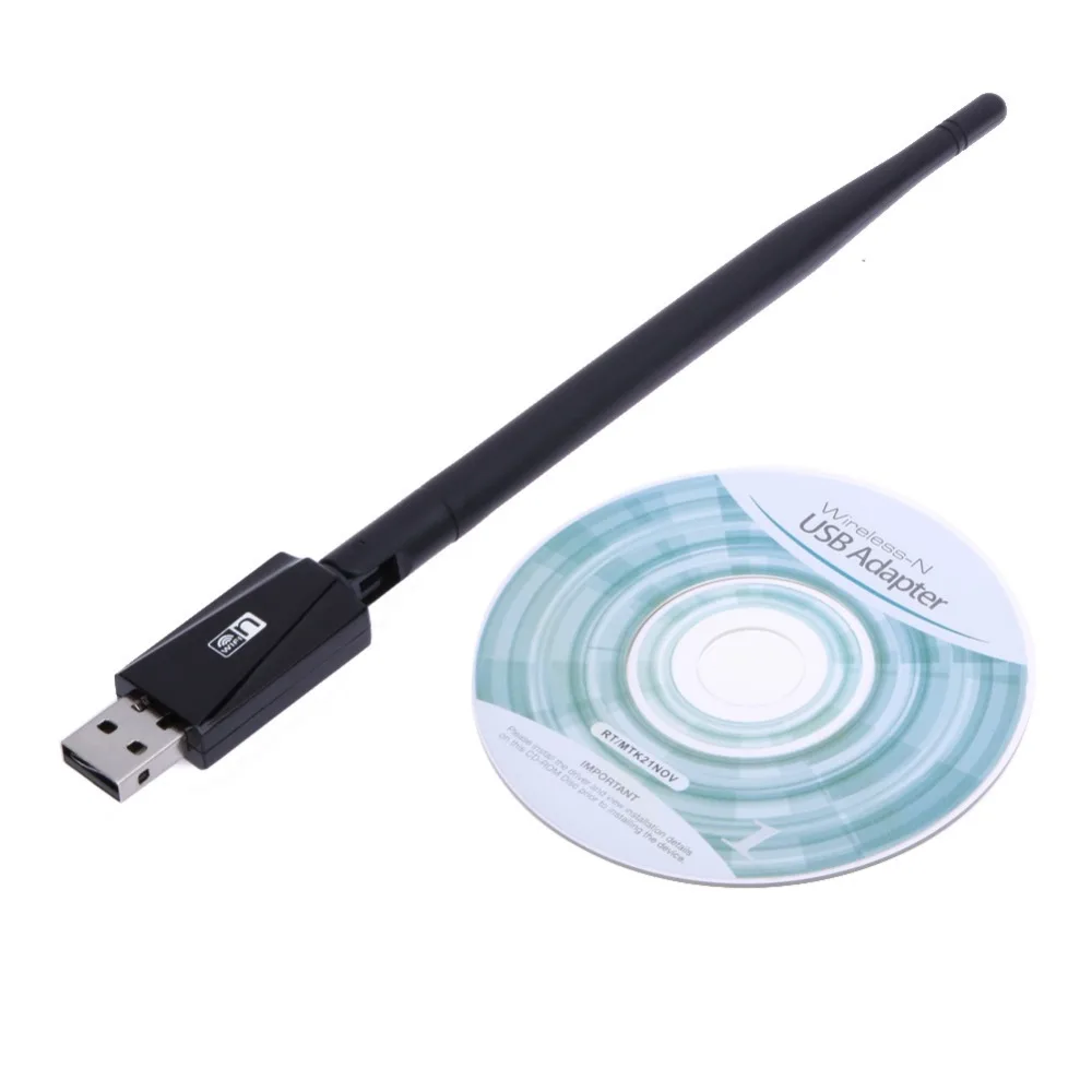 MT7601UN чипсет 150 Мбит/с USB WiFi беспроводная сетевая карта 802,11 b/g/n LAN адаптер ключ с поворотная антенна