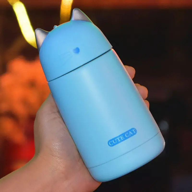 Креативная Изолированная чашка для кошек Meng черная и белая Вакуумная