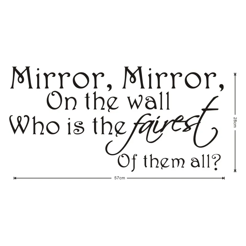 DCTOP Magic Mirror который является самым верным настенным стикером персонаж