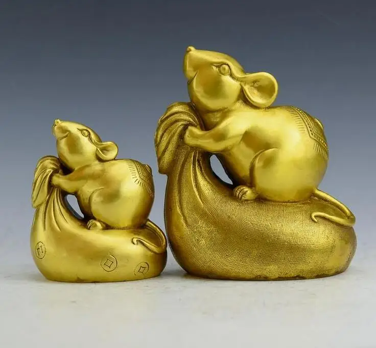 Крыса фэн-шуй из чистой меди | Дом и сад