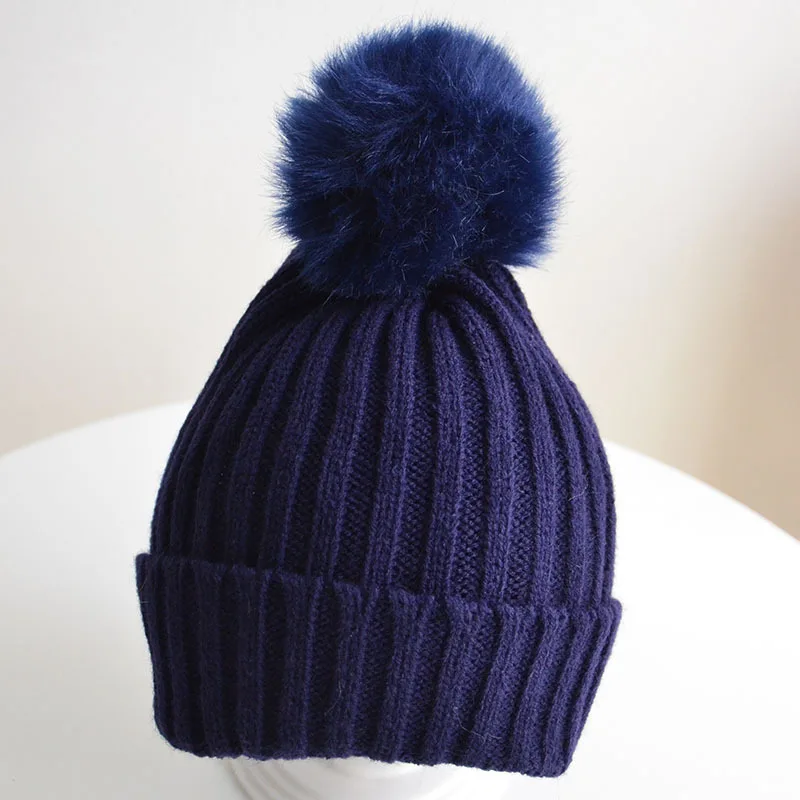 navy blue hat Плотная верхняя одежда для детей ростом от 90 до 130 см, пальто Зимние куртки для маленьких мальчиков и девочек, пальто теплая детская парка плотная детская одежда с капюшоном - Цвет: navy blue hat