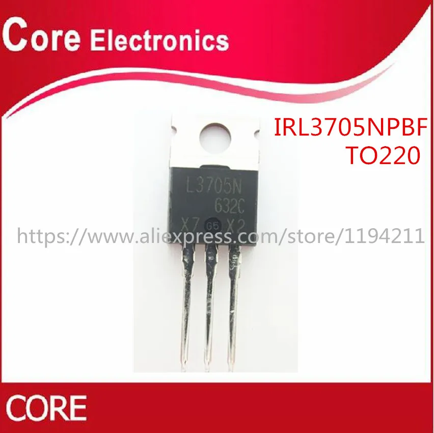 100 шт. IRL3705NPBF TO 220 IRL3705N IRL3705 L3705N|Интегральные схемы| |
