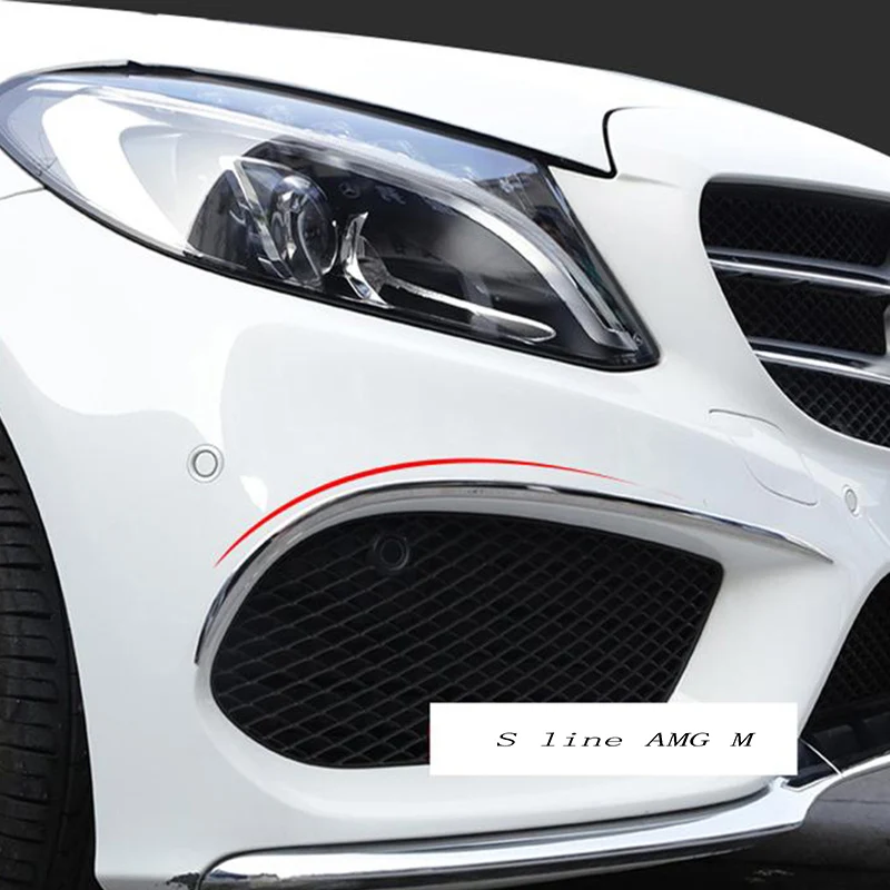 Для Mercedes Benz C Class W205 Стайлинг автомобиля передние противотуманные фары крышка