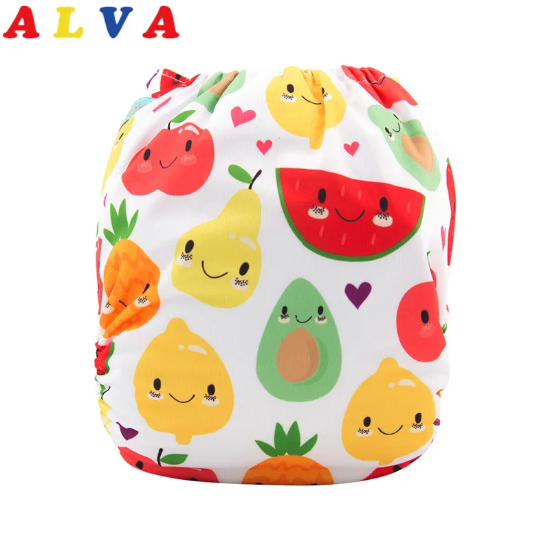 Тканевые подгузники Alvababy Детские Многоразовые Современные тканевые с 1 вставкой