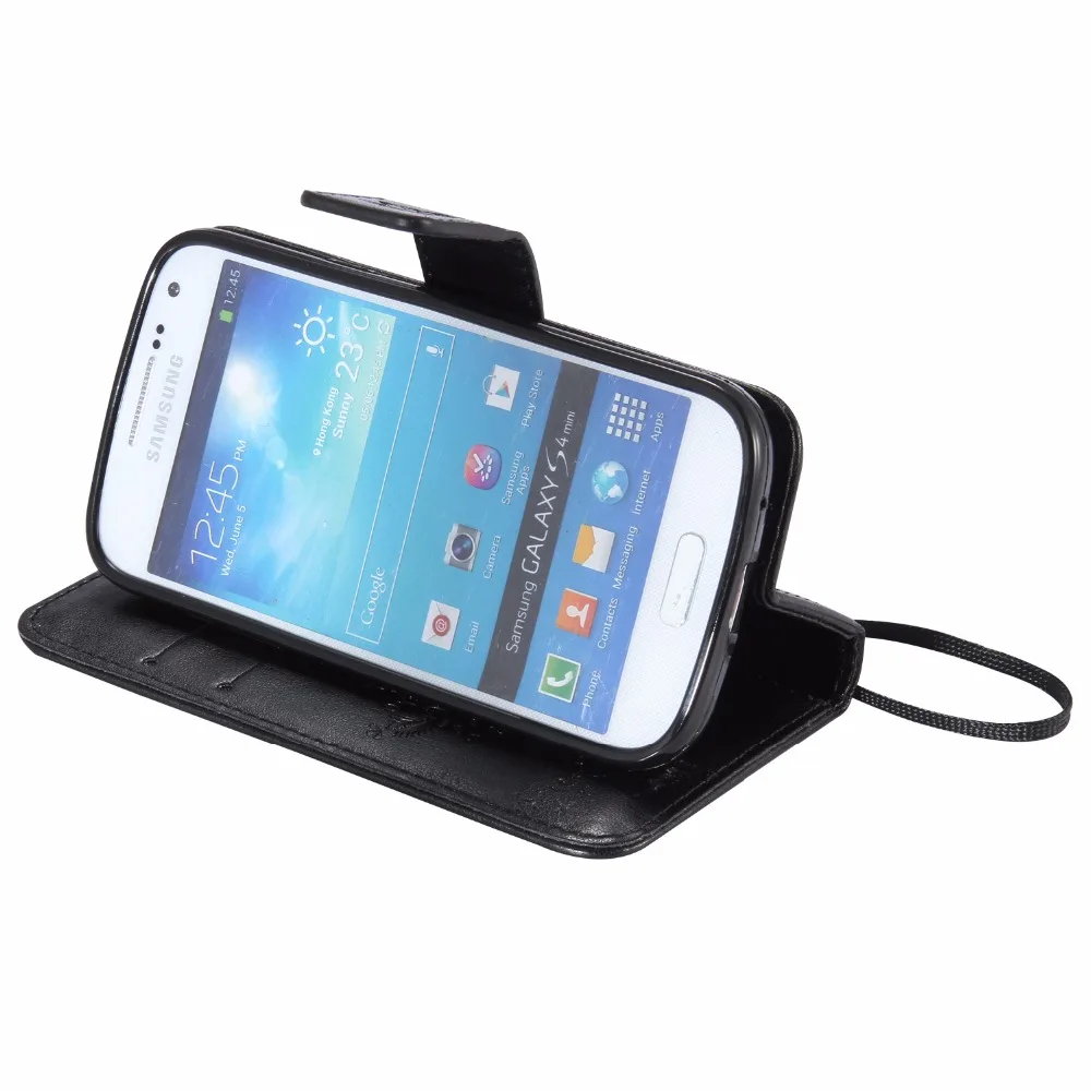 ARYIKUM флип чехол из искусственной кожи для Samsung Galaxy S4 Mini Duos I9190 I9192 I9195 GT i9190 i9192 с