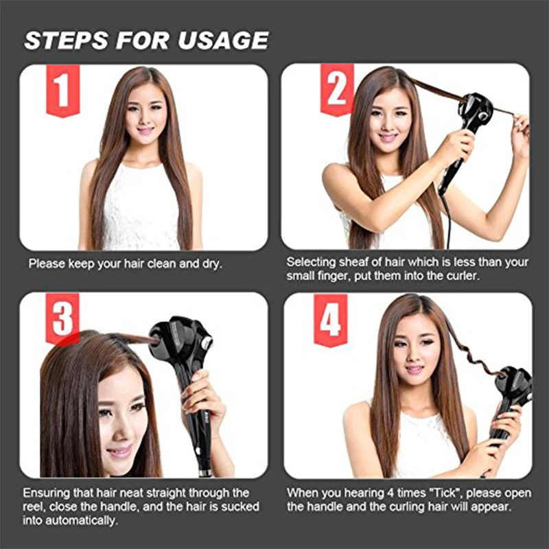 Щипцы для завивки волос с паровым спреем 110 240 В|Щипцы завивки| |