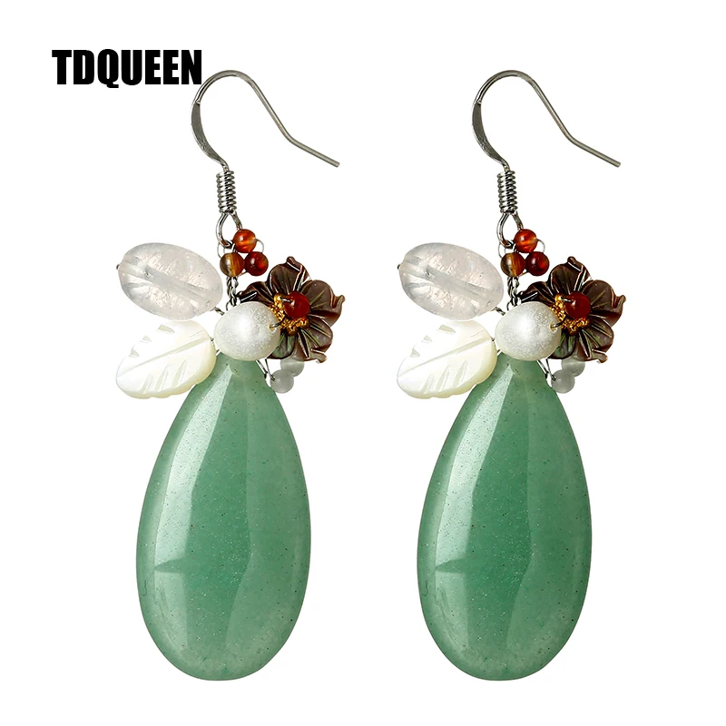 TDQUEEN Висячие серьги для женщин этнические винтажные Бохо ювелирные большие