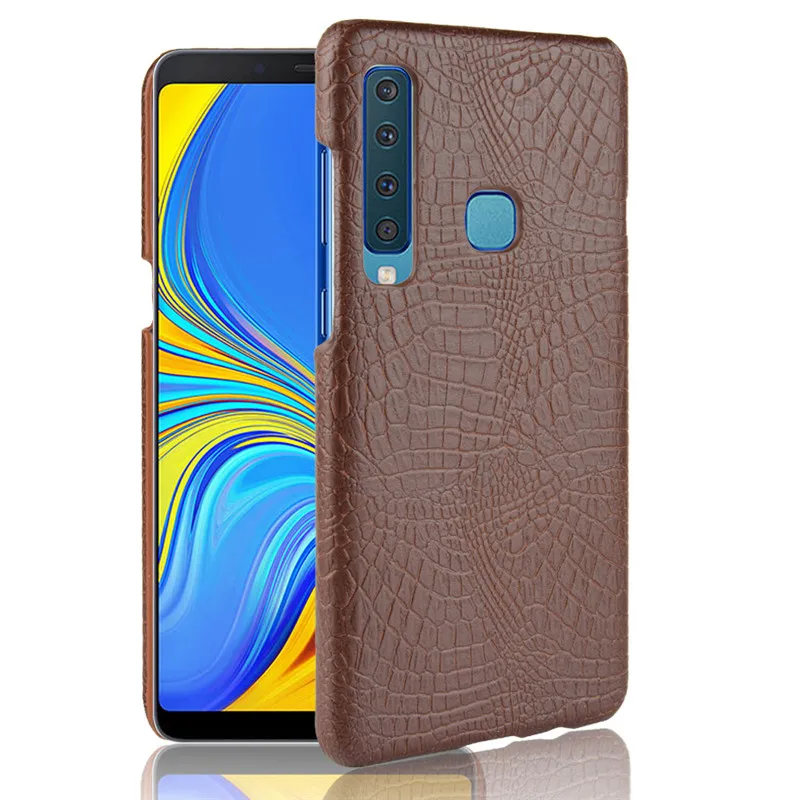 Для Samsung Galaxy A9 2018 чехол для телефона Роскошный из крокодиловой кожи PU A920F A920 SM-A920F |