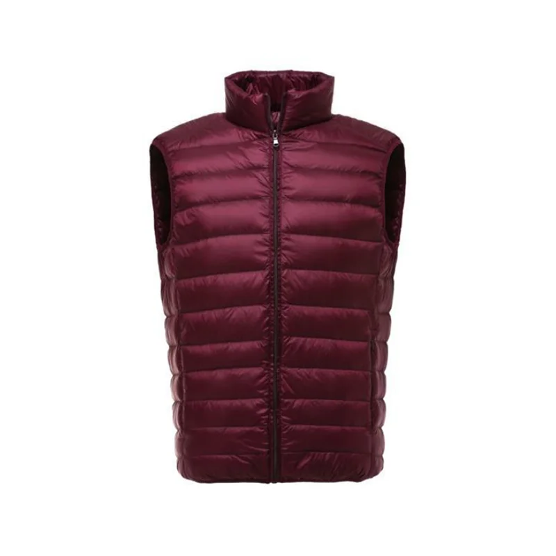 2018 Новое поступление Для мужчин зимняя куртка без рукавов Сверхлегкий белая утка