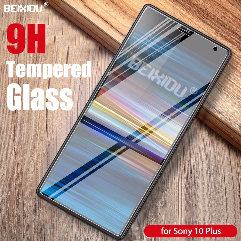 Полное закаленное стекло для Sony Xperia 10 Plus защита экрана 2.5D 9h 6 5 Защитная