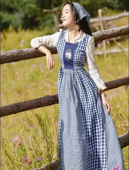 Lolita Dress European Retro Pastoral Style Costume Girl Palace Princess |