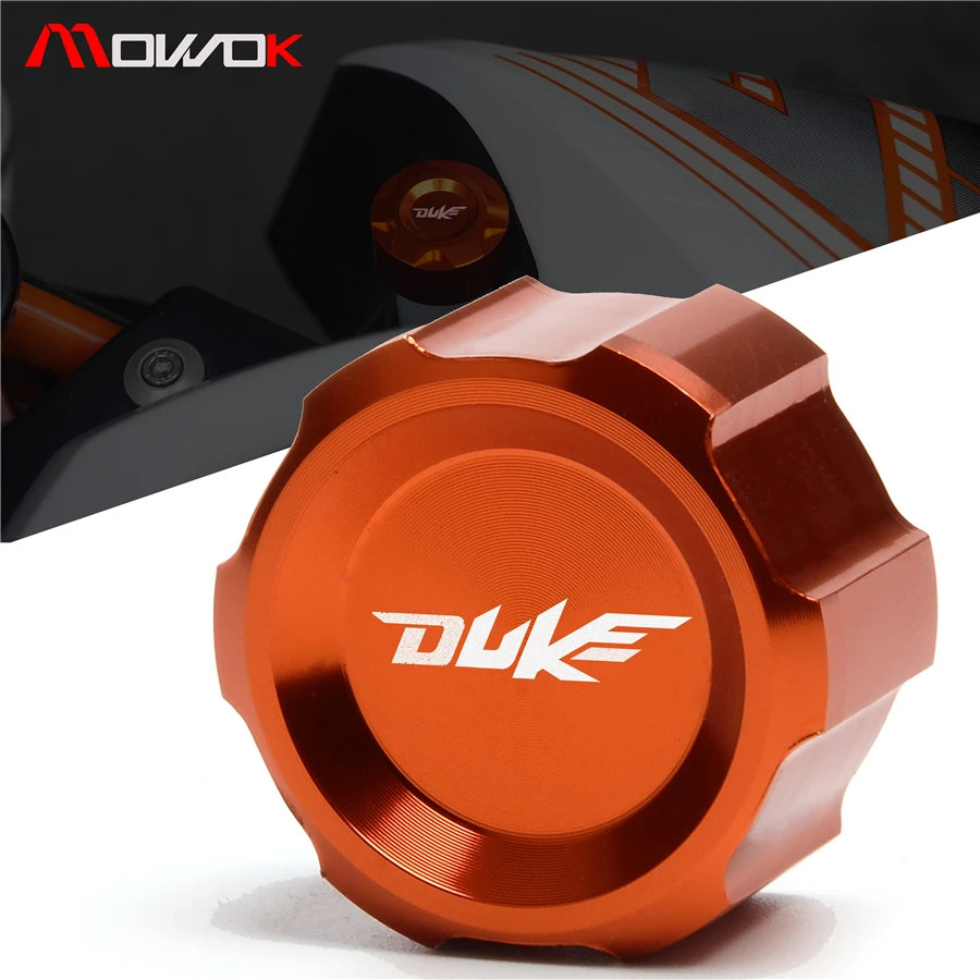

Aluminum With logo Motorcycle Orange Radiator Water Pipe Cap For KTM Duke 125 200 390 Duke