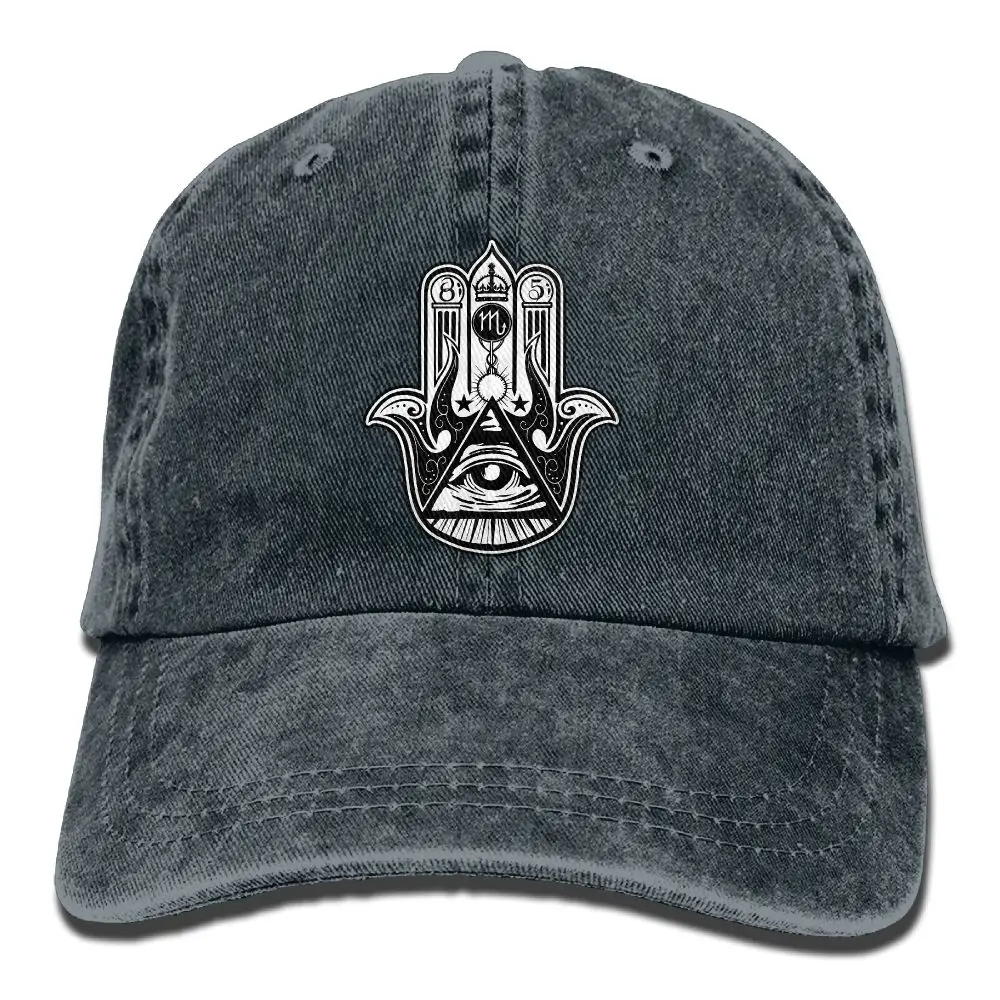 SAMCUSTOM Illuminati жесты 3D Творческая личность Промытые джинсовые шапки осень лето