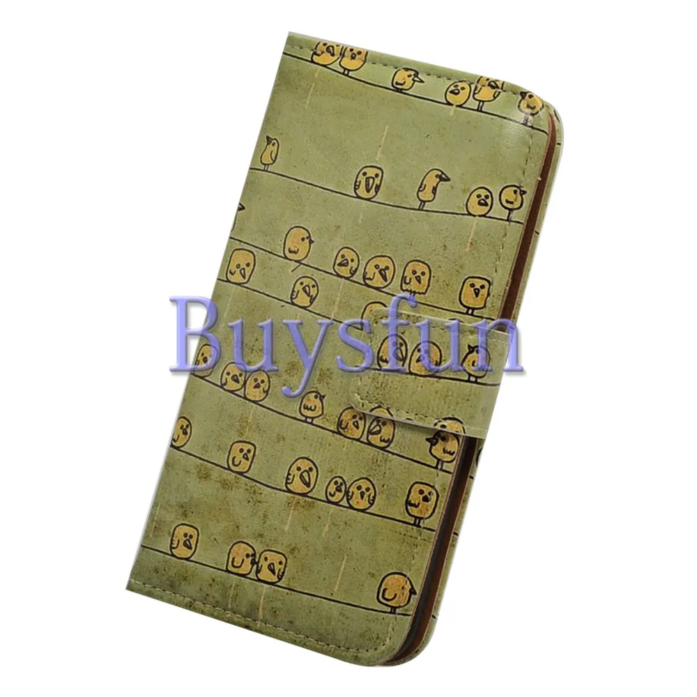 Bcov Yellow Bird Style Wallet Leather Cover Case For iPhone 5 5S SE 100019591 |
