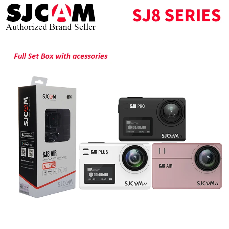 Дешево! SJCAM SJ8 Pro /SJ8 Plus/Air 4K Экстремальные виды спорта камера Водонепроницаемый