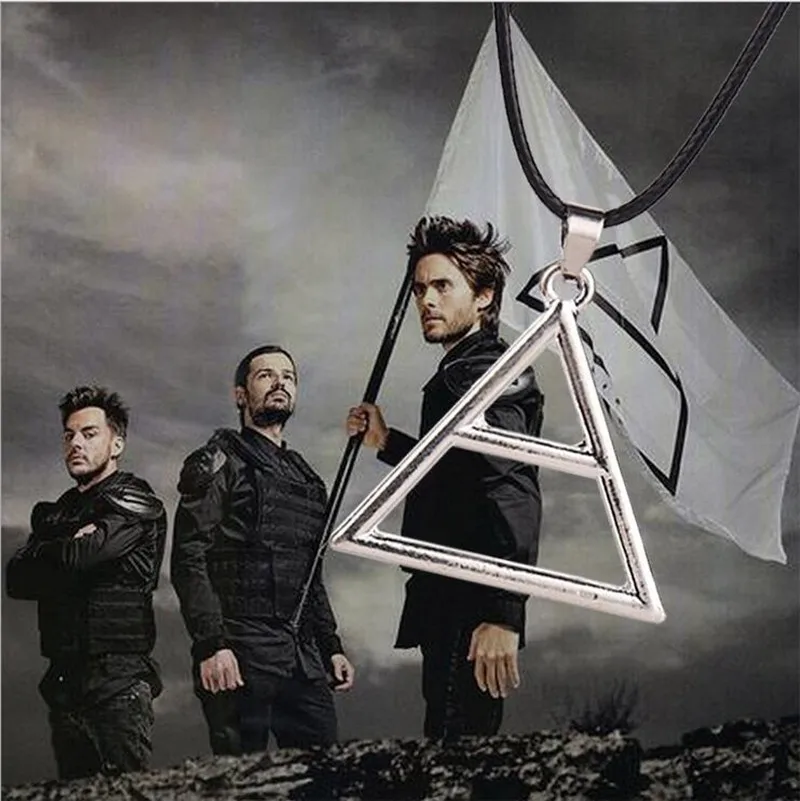 30 Seconds to Mars ожерелья с логотипом треугольная Подвеска Ожерелье для мужчин и женщин болельщиков сувенир подарок