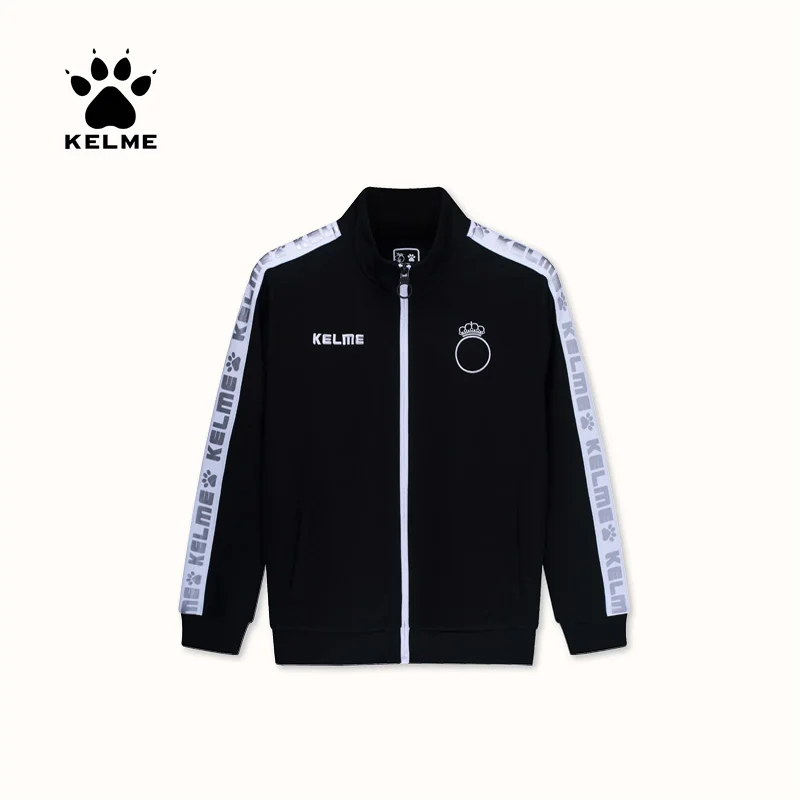 KELME/Спортивная тренировочная куртка для мальчиков и девочек, детская теплая куртка с капюшоном для футбола, баскетбола, бега, 3983001