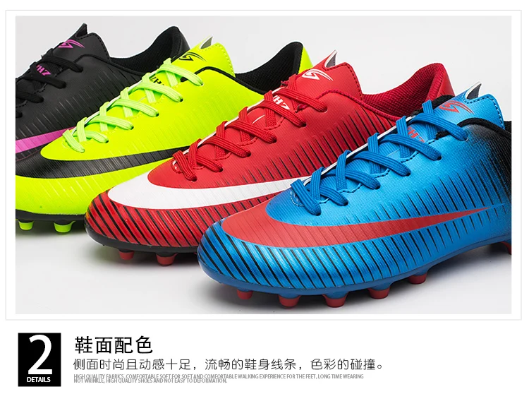 Zhenzu футбольные ботинки футболки мужские запонки бутсы Chuteiras Botas De Futbol voetbalschoenen для женщин и взрослых