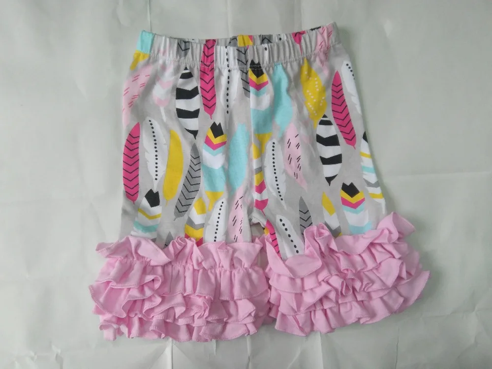 2017 тройные оборка шорты с принтом пасхальных яиц для девочек 6 см летние оборками
