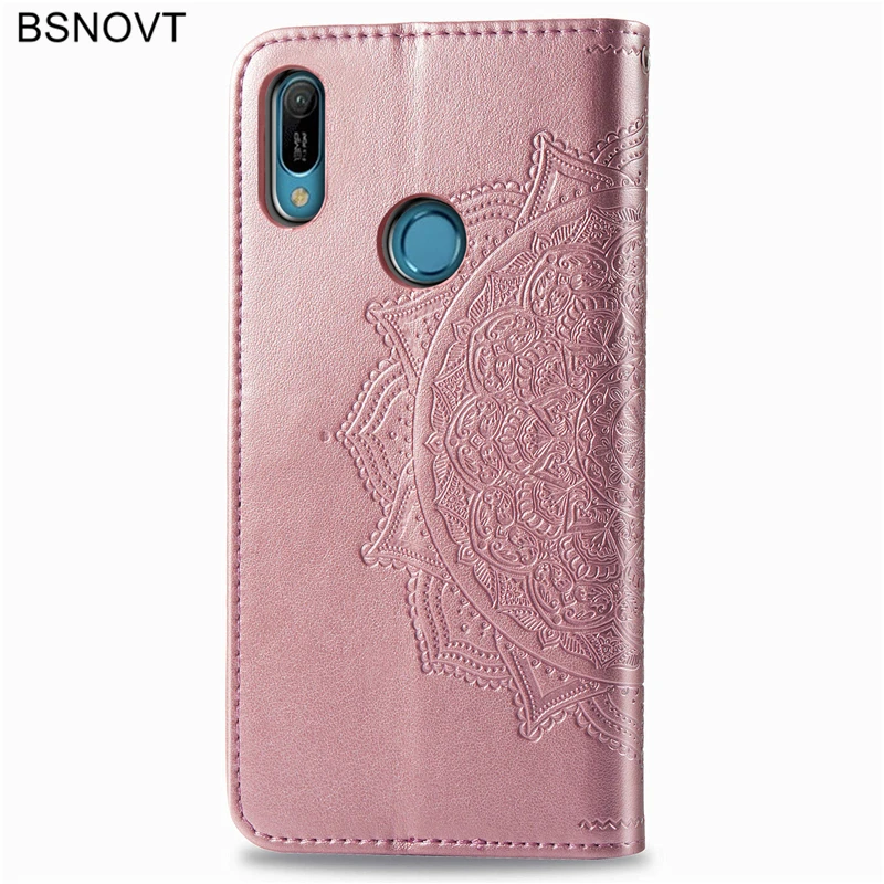 Для Huawei Y6 2019 чехол из искусственной кожи силиконовый кошелек мобильный телефон