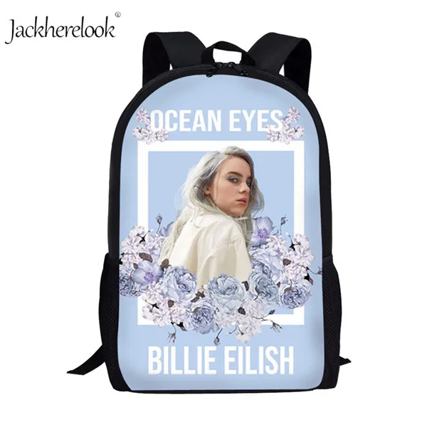 HK802C 3 шт./компл. Billie Eilish школьные сумки для подростков мальчиков и девочек хип-хоп детский школьный рюкзак раппер Женская Повседневная сумка детская книга Сумка - Цвет: HK802C