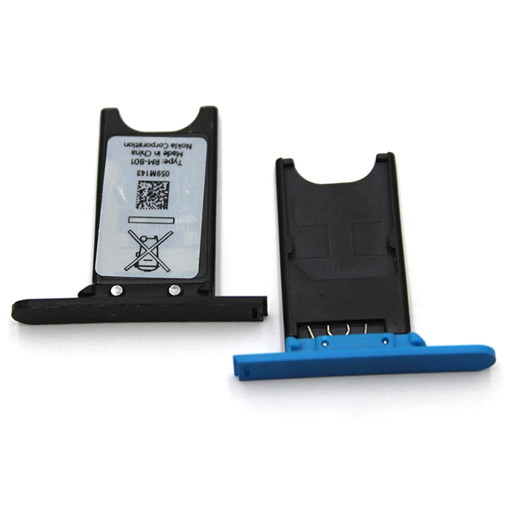 Черный/синий поднос для Nokia Lumia 800 держатель Sim карты разъем гнезда ремонтная