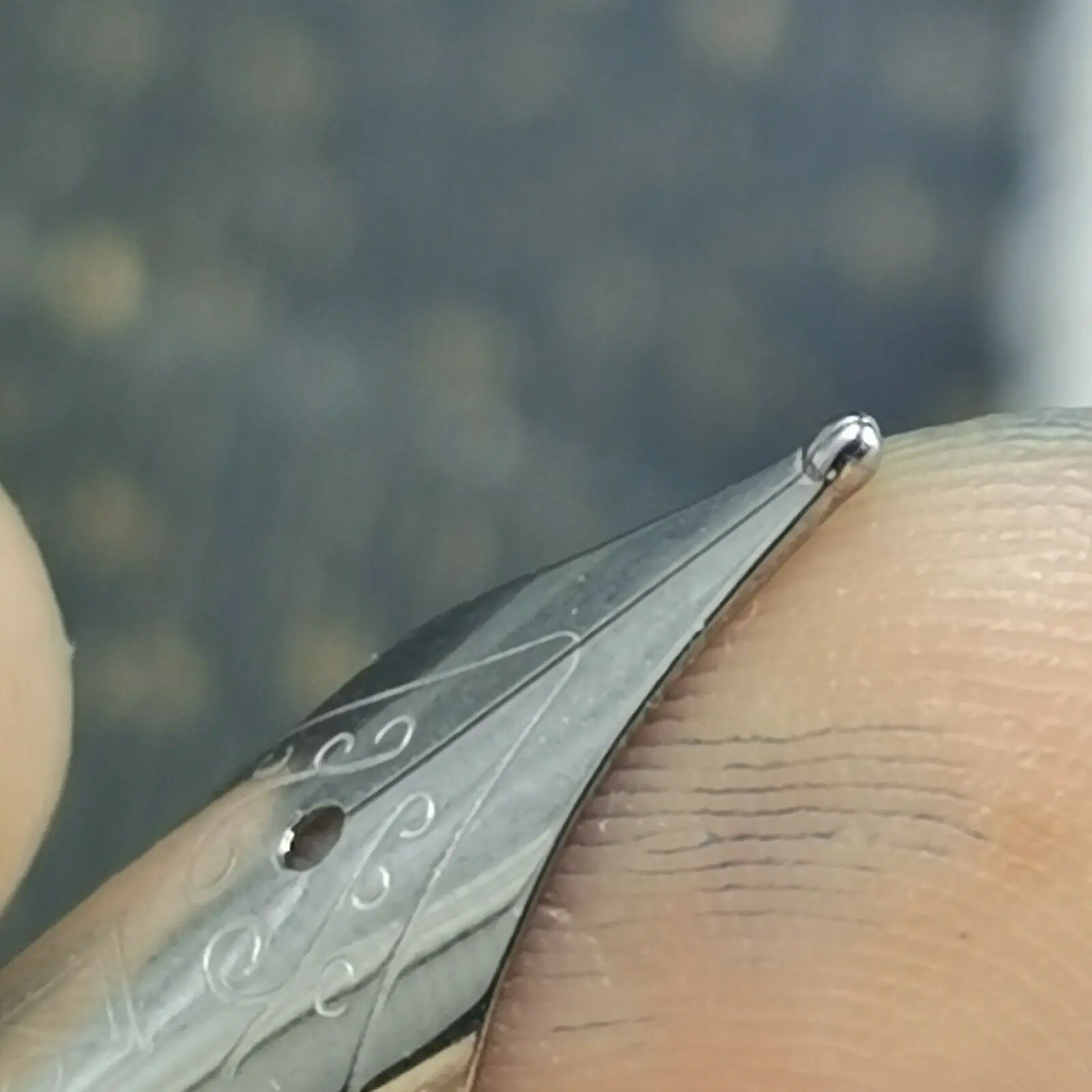 1 шт. Fuliwen Серебряный M Wet#6 перо для Penbbs 308/323/309 Jinhao 450/750