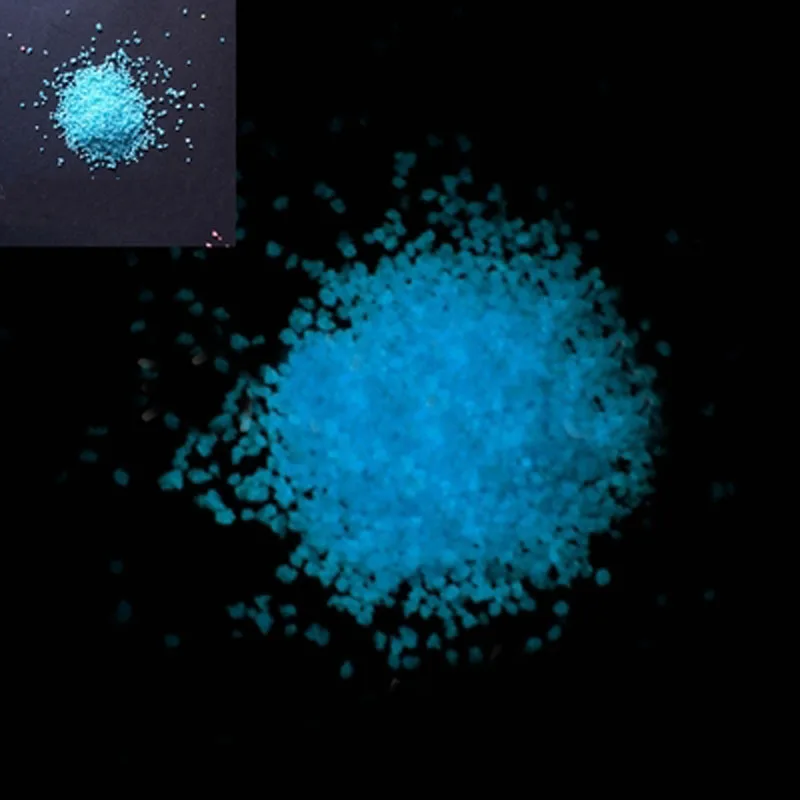 Blue Красочные флуоресцентный эффект супер световой частиц свечение пигмента яркий свечение песок светятся в темноте песка Домашний Декор партия Рождество - Цвет: Blue