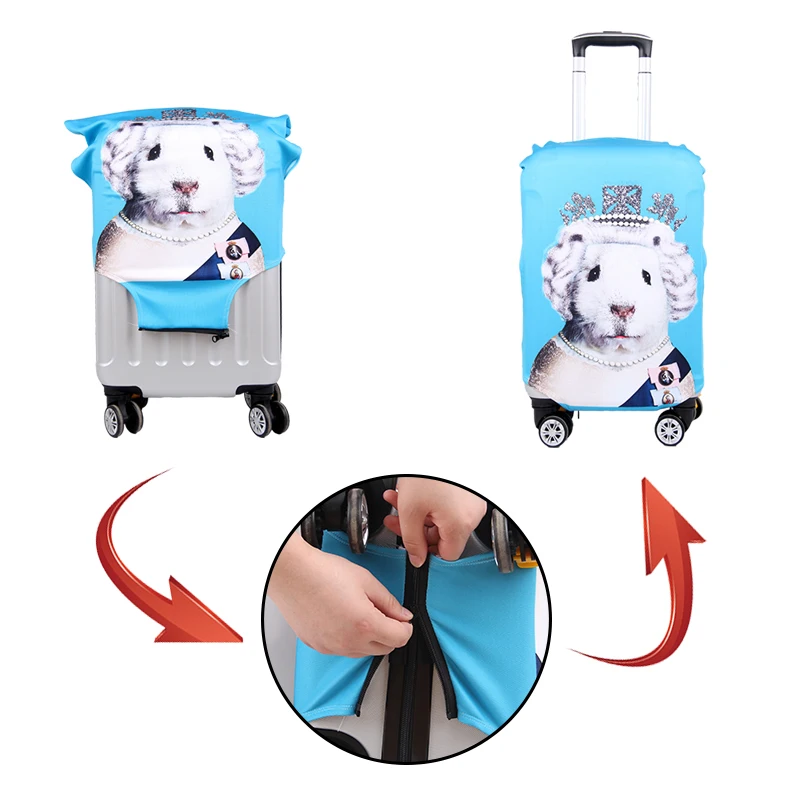 Travel Accessories Luggage Cover Suitcase Protection Baggage Dust Cover Elasticity Aircraft Trunk Set Case For Travel Suitcase