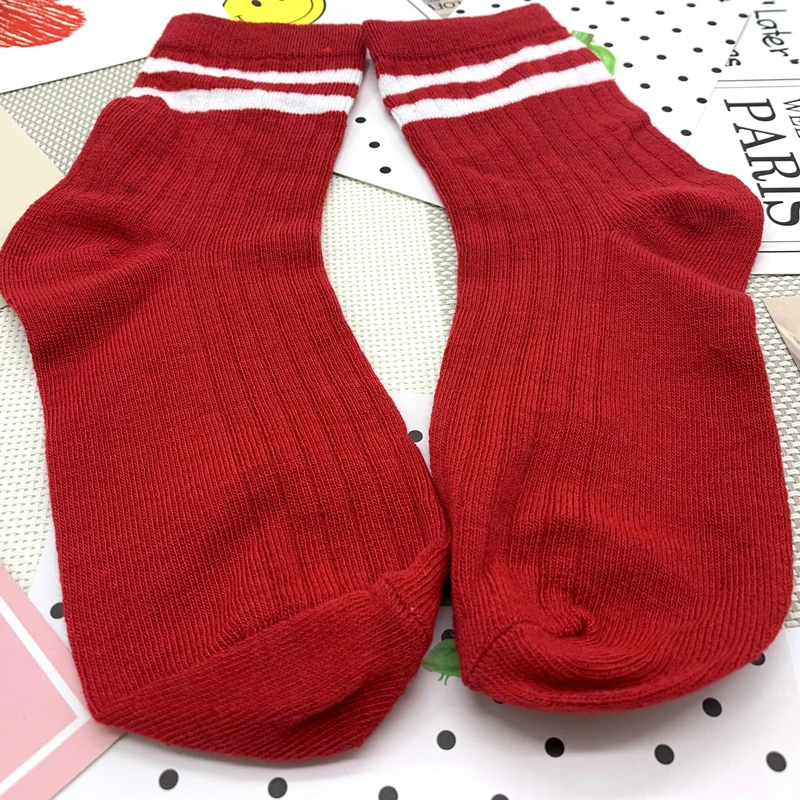 Новинка 2019 модные однотонные хлопковые носки в полоску женские летние короткие