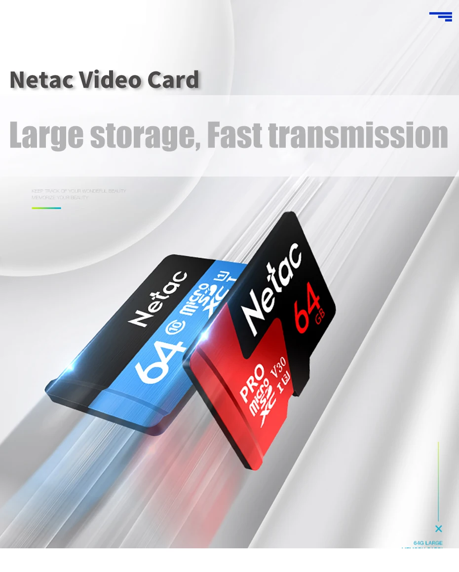 Карта Micro SD Netac 32 Гб 64 Гб 128 ГБ 256 ГБ UHS-1 карта памяти 16 Гб 32 64 128 256 ГБ 4K Video U3 V30 Flash SDCard класс 10 tf-карта