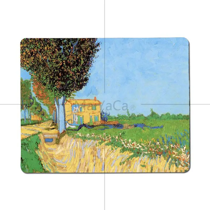 MaiYaCa Vincent van Gogh игровые коврики для геймеров, резиновый коврик для мыши, размер для 25X29 см, 18x22 см, игровые коврики для мыши - Цвет: 18x22cm