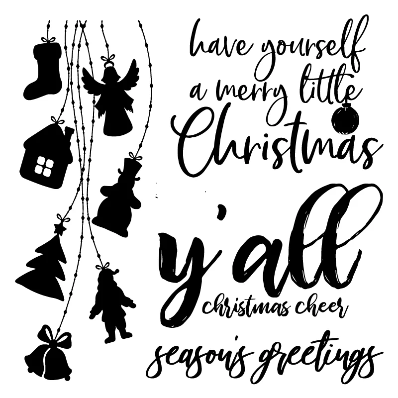 AZSG Various Blessings/Wishes/Lovelorn/Calendar Word Clear Stamps For DIY Scrapbooking/Album Decorative Silicone Stamp Crafts - Цвет: stamps  ST-386