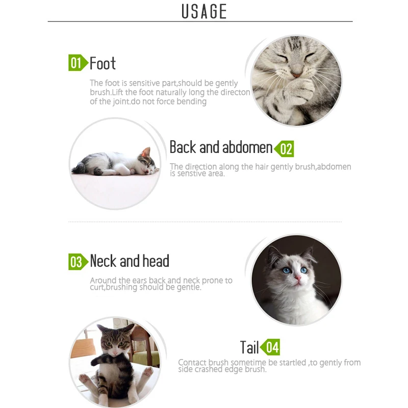 Расческа для кошек PAWZRoad расческа рассыпчатых котов домашних животных