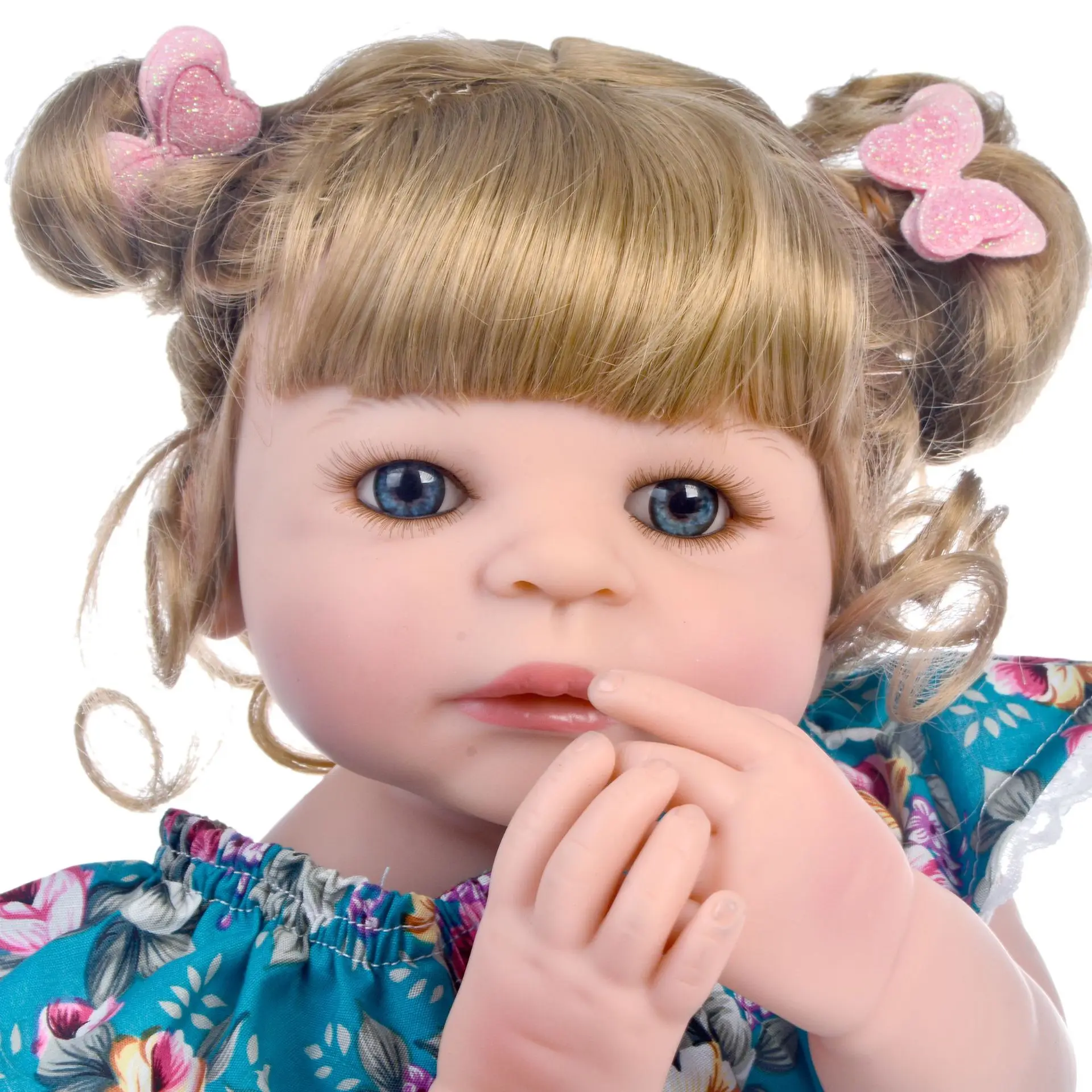 

bebes reborn doll 55cm Baby girl Dolls Full Silicone Boneca Reborn Brinquedos Bonecas children's day gifts toys bed time plamate