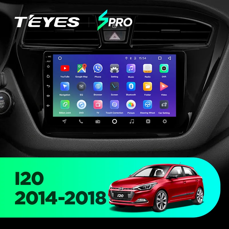 TEYES SPRO для hyundai I20- автомобильный Радио Мультимедиа Видео плеер навигация gps Android 8,1 аксессуары седан без dvd 2 di