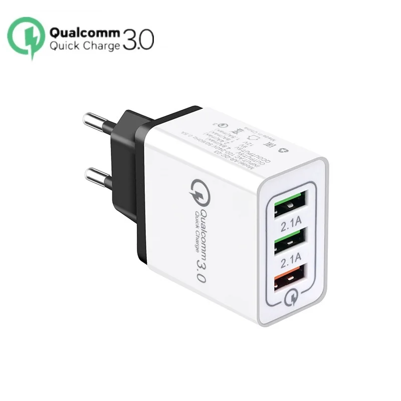 Зарядное устройство USB 5 В 3 А быстрая зарядка 0 QC адаптер зарядное с портами для