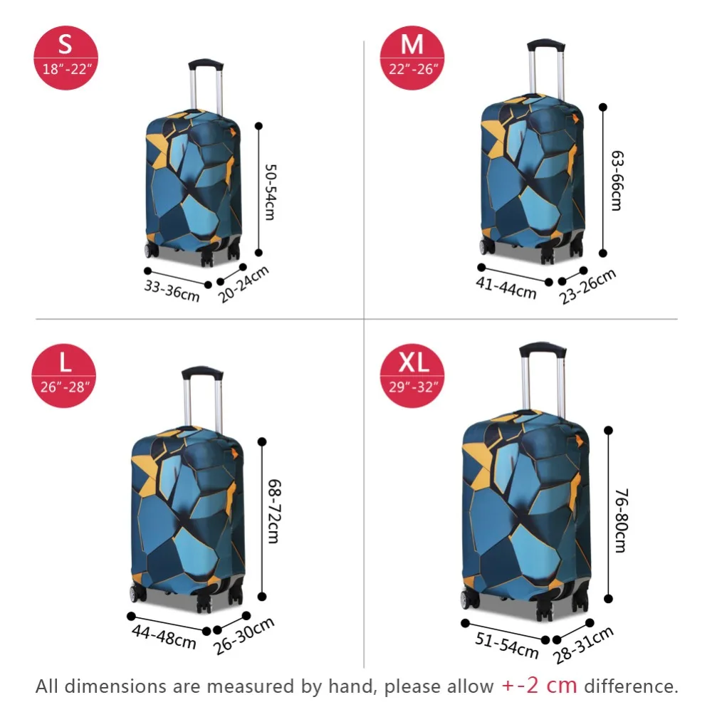 Personalized luggage protector cover Clear suitcases covers Waterproof luggage covers accessory bags travel trolley case cover