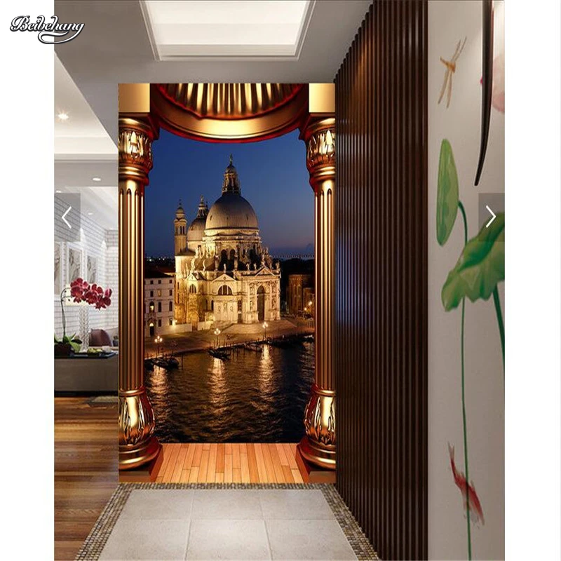 Настенная живопись для гостиной дворца ночных и римских колонок ресторана отеля