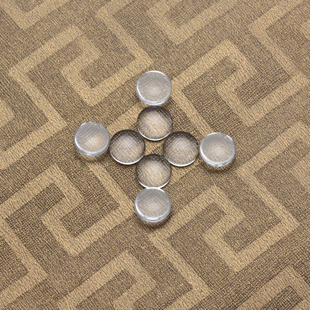 100 шт. 12 мм круглый плоский задний прозрачный стеклянный кабошон высшего качества