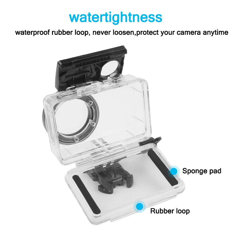 45M Diving Waterproof Case For Xiaomi Mijia 4K Mini Action Camera Cover Protective Housing|Чехлы для экшн-камер| |