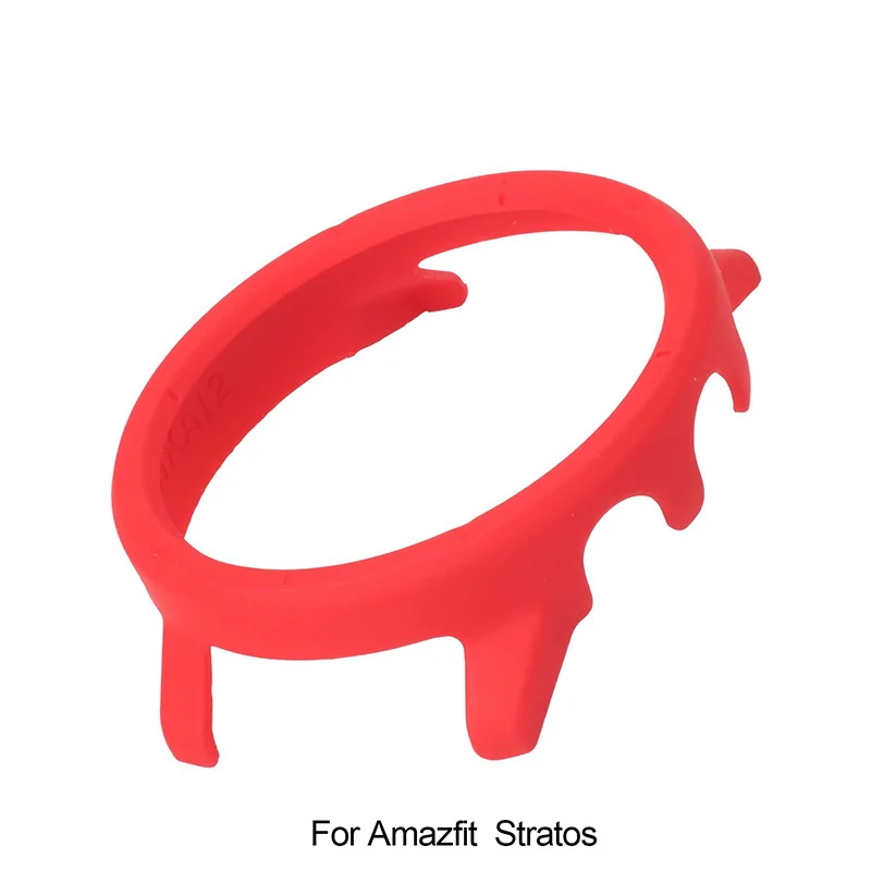 Чехол для Amazfit Bip Midong Pace 1 Stratos 2 Verge 3 Huami, чехлы для умных часов, SIKAI, защита, Жесткая Броня, бампер, ПК, цветной - Цвет: for Stratos 2 red