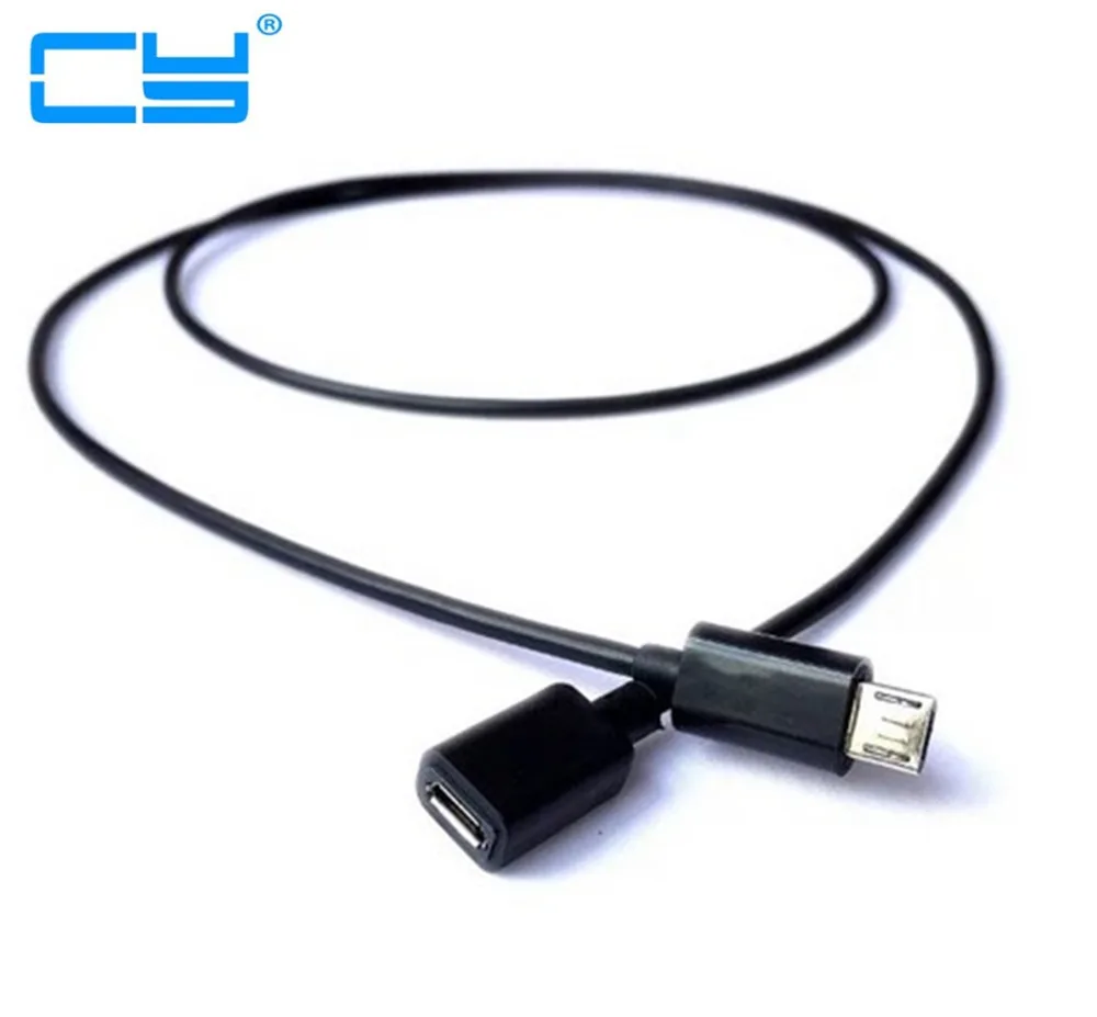 Высококачественный удлинитель с длинным штекером 1 м Micro USB 2 0 B 5 контактов штекер