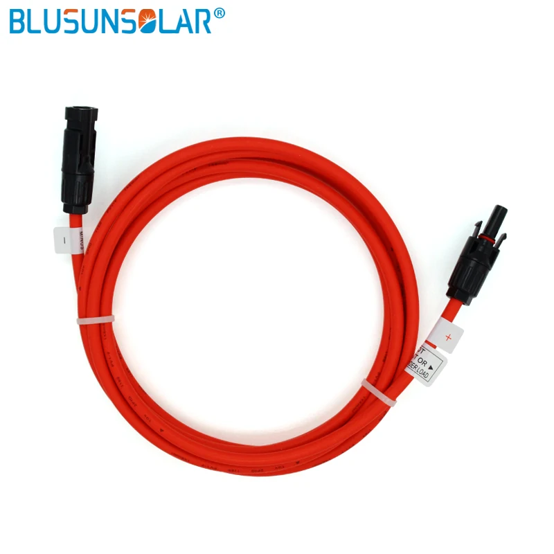 2 шт. Лидер продаж MC 4 солнечный PV разъем с 6мм2 (10AWG) удлинитель для панели солнечных